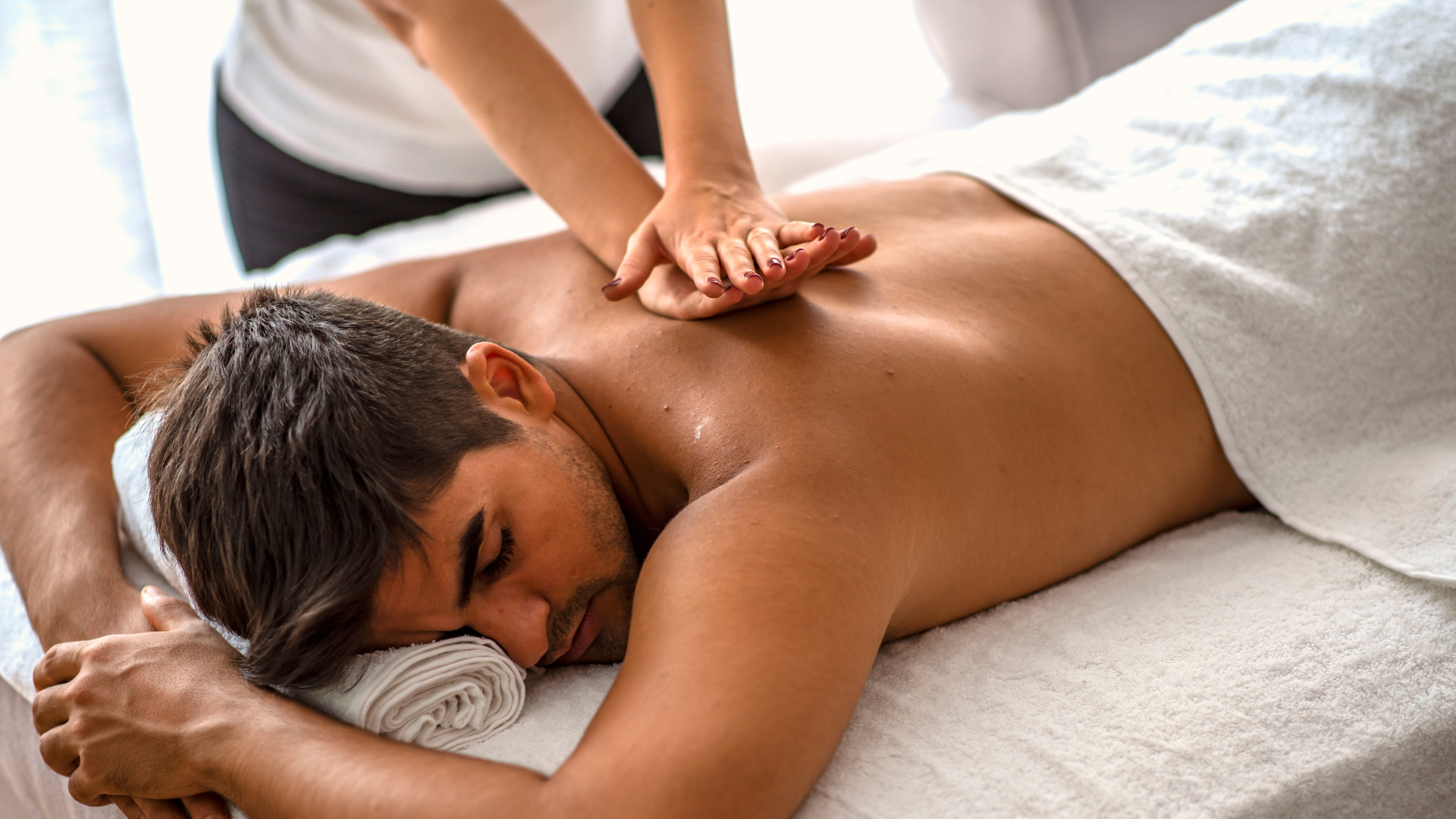 Man receiving a massage
